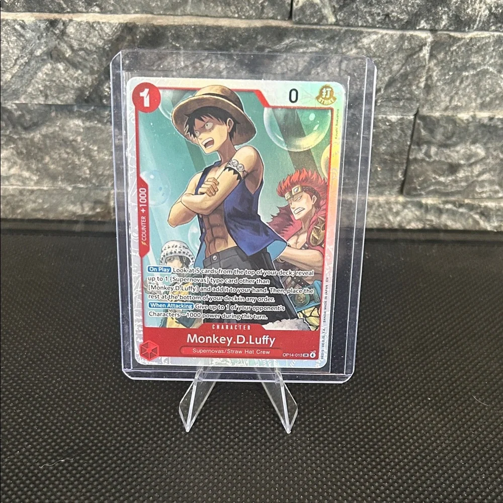 One Piece Monkey D. Luffy OP14-013 SR The Azure Sea’s Seven M/NM